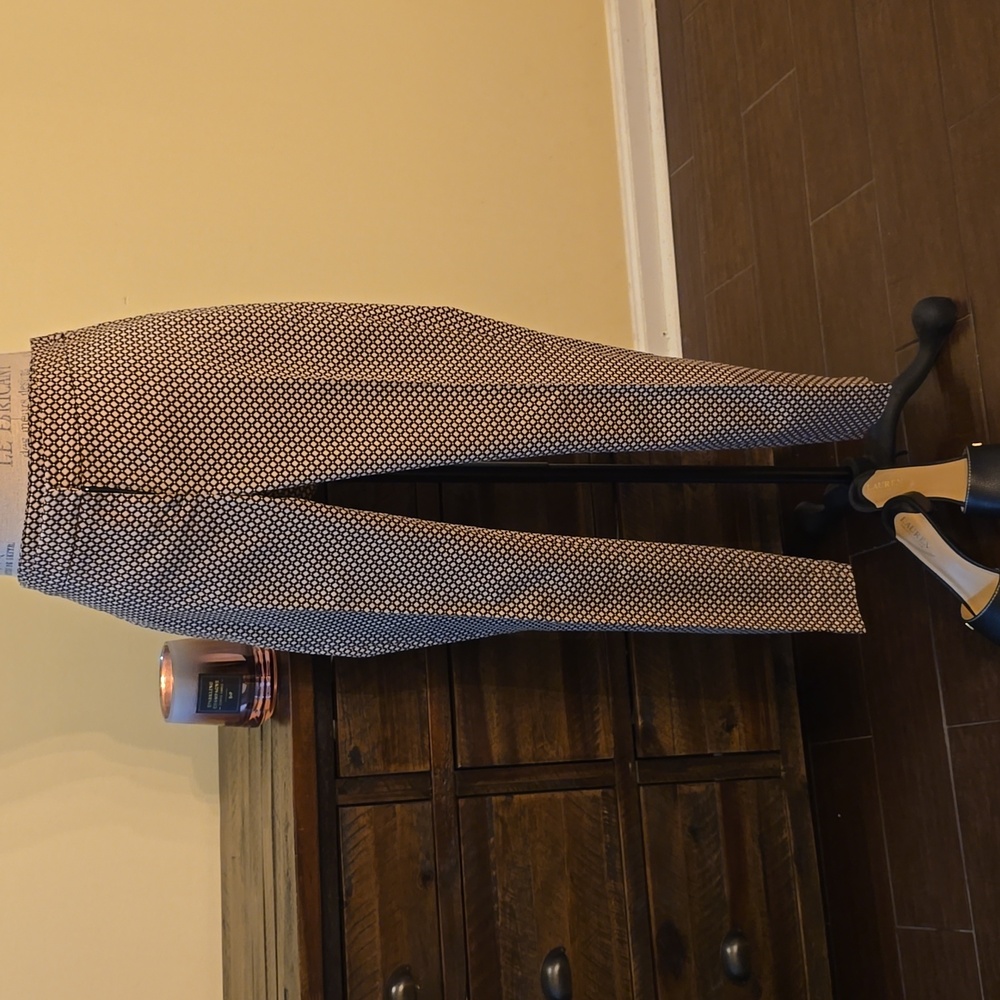 Geometric Pattern Straight-Leg Pants - image 3